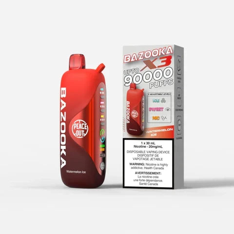 Bazooka Disposable Vape X3 - 90K
